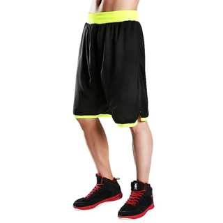 [NEW] DOUBLE BASKETBALL SHORTS SIZE LARGE SPORTS RUNNING STRETCHY LONG BREATHABLE
