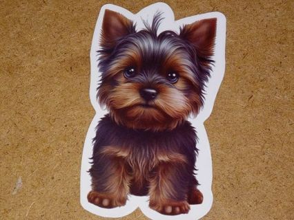 Dog Cute one new nice vinyl lab top sticker no refunds regular mail high quality!