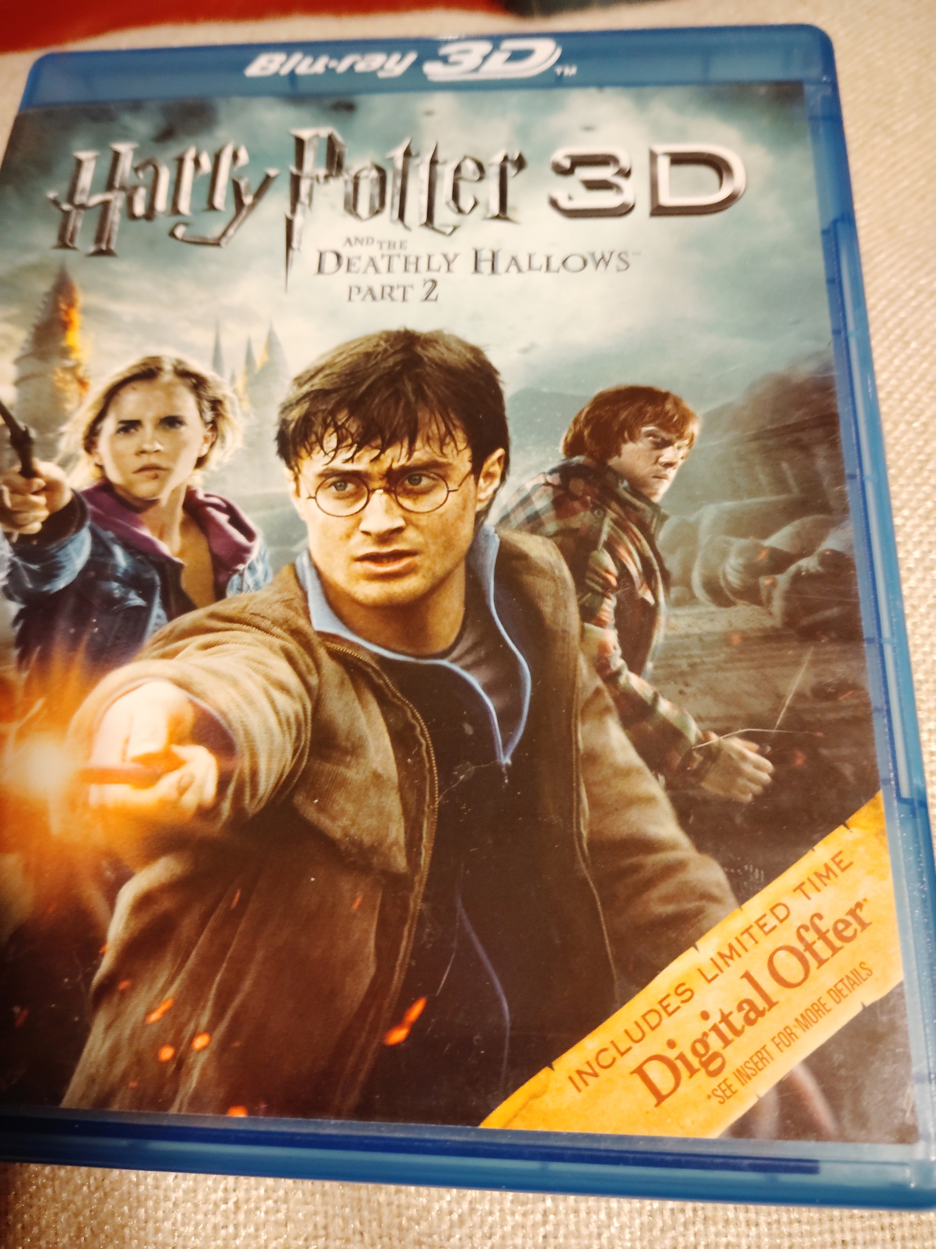 Free: Harry Potter Part 2 Blu-ray 3D