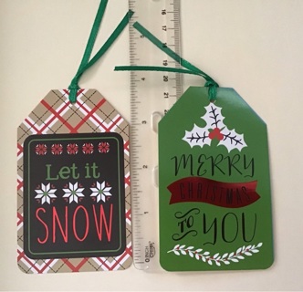 2 random gift tags