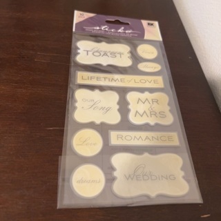 Sticko dimensional wedding stickers 