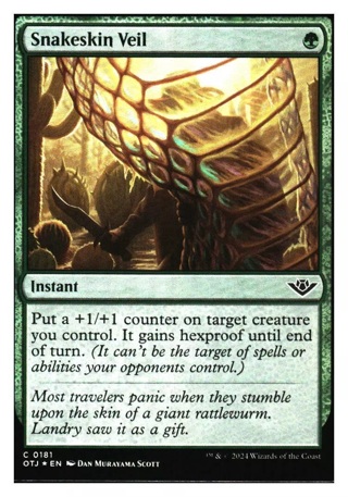 Snakeskin Veil (foil) Outlaws of Thunder Junction MTG - NM+ *Mythic Relics*