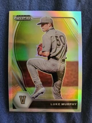 2021 Panini Prizm Draft Picks Silver Prizm Luke Murphy