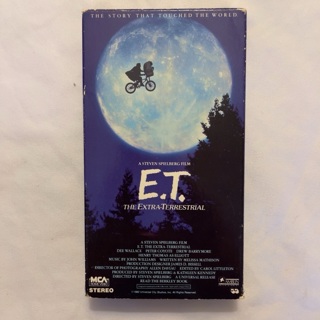 VHS E.T. Rare green and black tape