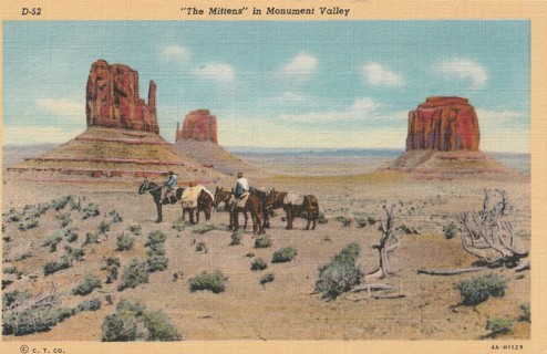 Vintage Unused Postcard: s: The Mittens, Monument Valley