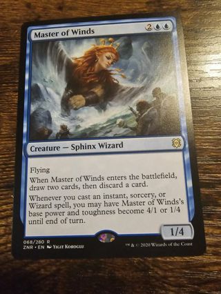 Magic the gathering mtg Masters of Winds rare card Zendikar Rising