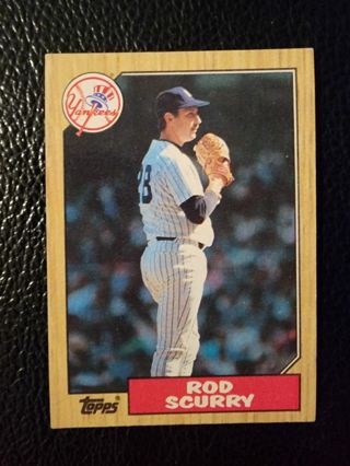 87 Topps Rod Scurry #665