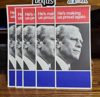 Vintage Gerald Ford Presidential Campaign Pamphlets