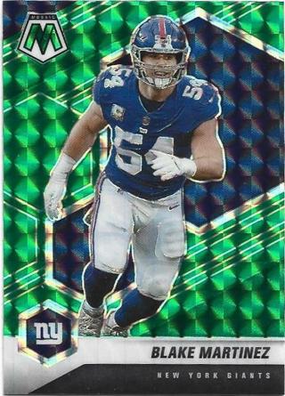 2021 MOSAIC BLAKE MARTINEZ GREEN PRIZM REFRACTOR CARD