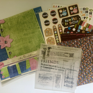 Friends & family scrapbooking paper arts & crafts bundle
