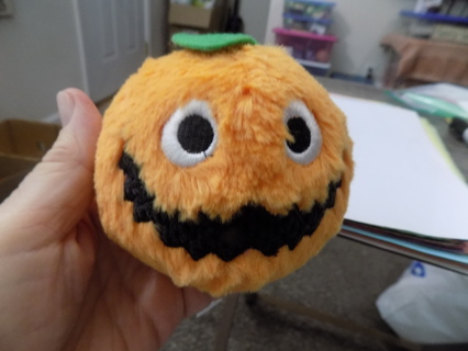 Scentsy Bitty Buddy Pumpkin caramel scented plush 4 inch round