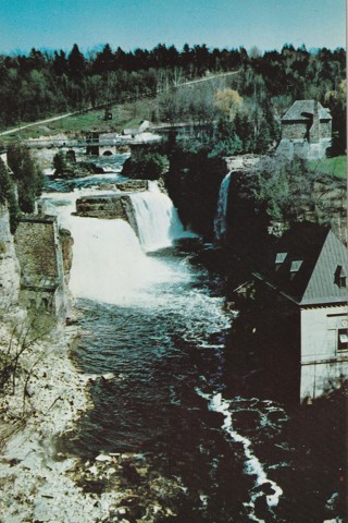 Vintage Unused Postcard: GIN: Rainbow Falls, Ausable Charm, NY