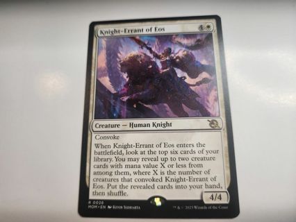 Magic the gathering mtg Knight Errant of Eos rare card March of the Machine