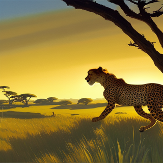 Listia Digital Collectible: Cheetah on the Hunt