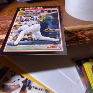 1991 score Carlton Fisk baseball card 