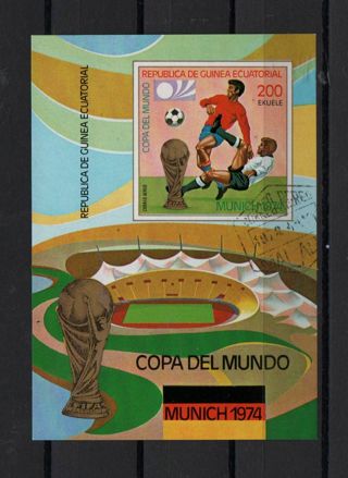 mini sheet Guinea Worldcop of soccer 1974