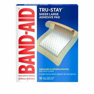 ♥️♥️Band-Aid Brand Tru-Stay Adhesive Pads, Large Sterile Bandages♥️♥️