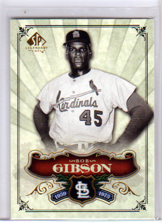 Bob Gibson, 2006 Upper Deck SP Cooperstown Card #9, St. Louis Cardinals,  (EL)