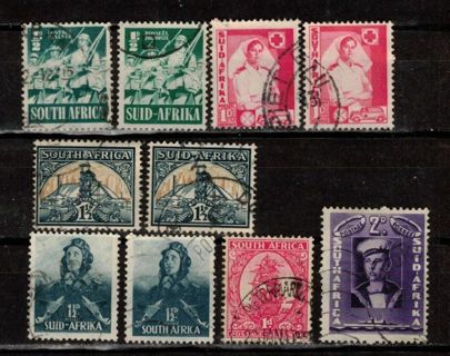 South Africa Stamps 1941-43