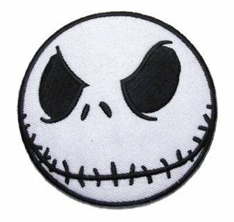 NIGHTMARE Jack Skellington Patch IRON ON Patch Clothing accessories Embroidery Applique