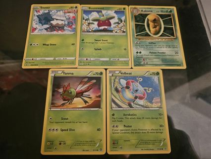 5 leaf type pokemon cards