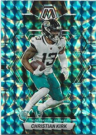 2023 MOSAIC CHRISTIAN KIRK BLUE PRIZM REFRACTOR CARD