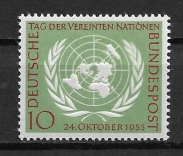 1955 Germany Sc736 United Nations Day MLH