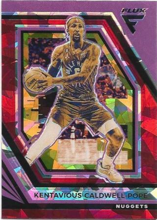 2022-23 FLUX KENTAVIOUS CALDWELL POPE RED CRACKED ICE PRIZM REFRACTOR CARD