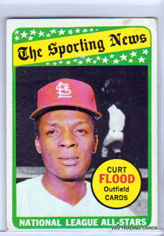 Curt Flood, 1969 Topps All-Star Baseball Card #426, St. Louis Cardinals