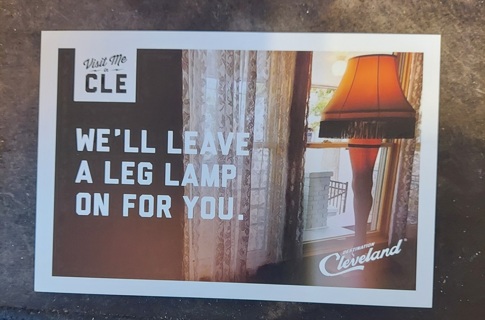 We'll Leave A Leg Lamp On For You Postcard 