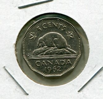 1962 Canada 5 Cents
