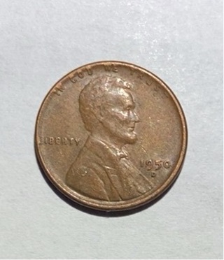 1950 D LINCOLN WHEAT CENT 