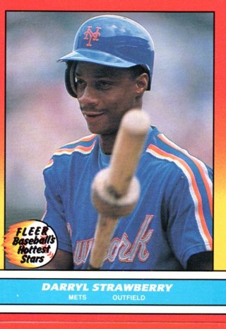 1988 Fleer Darryl Strawberry Hottest Stars