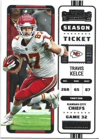 2022 CONTENDERS TRAVIS KELCE CARD