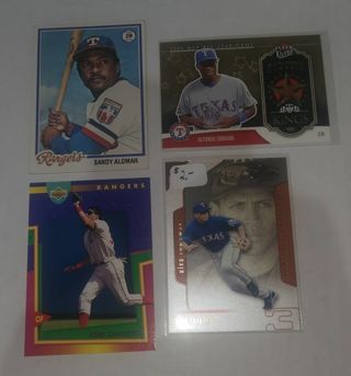 4 card Texas Rangers lot, insert, stars