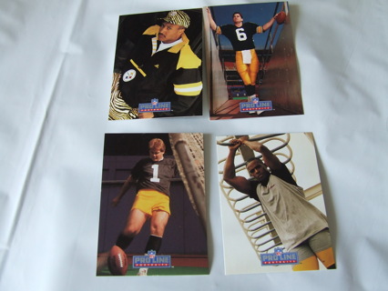 1991 Pittsburgh Steelers Team Pro Line Card Lot of 4