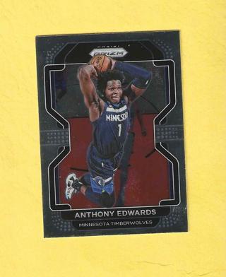 2021-2022 Panini Prizm Anthony Edwards Timberwolves Basketball Card