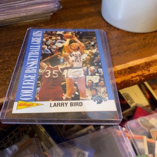 1997 Kellogg’s college greats larry bird basketball card 