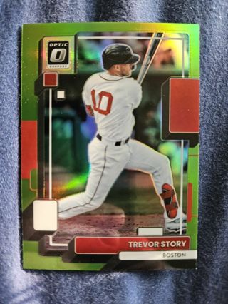 2022 Donruss Optic Lime Green Trevor Story