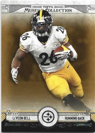 2014 TOPPS MUSEUM COLLECTION LEVEON BELL BRONZE PARALLEL CARD