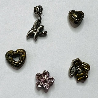 5 Bead Charm Spacer Lot