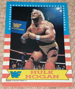  ❤️1987 WWF Wrestling Stars Topps HULK HOGAN Trading Card #3 ❤️