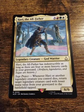 Magic the gathering mtg Havi the all father rare card Assassins Creed