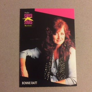 1991 ProSet Super⭐️Stars MusiCards | BONNIE RAITT | Card #223