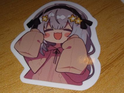 Anime one nice vinyl sticker no refunds regular mail only Very nice quality!