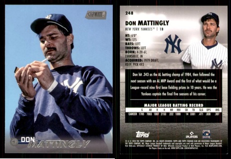 2023 Stadium Club Don Mattingly #248 - New York Yankees