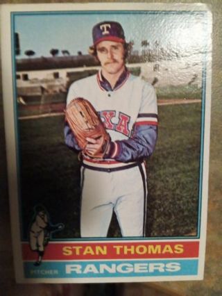 1976 TOPPS STAN THOMAS TEXAS RANGERS BASEBALL CARD# 148