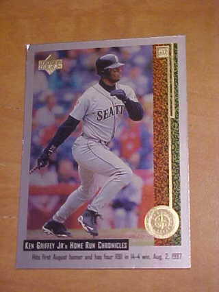 1998 Ken Griffey Jr., Upper Deck Home Run Chronicles Baseball Card, #33 of 56, Seattle Mariners