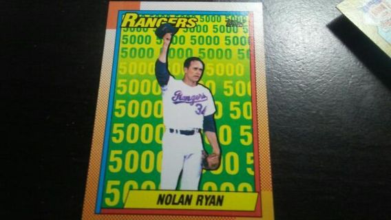 1990 TOPPS NOLAN RYAN 5000 STRIKEOUTS BASEBALL CARD# 5