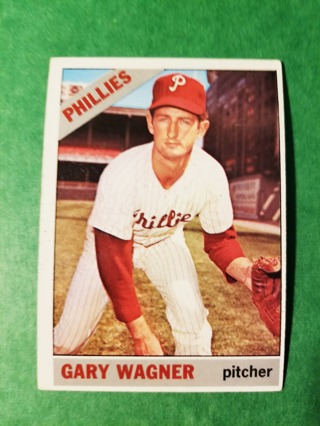 1966 - TOPPS EXMT - NRMT BASEBALL - CARD NO. 151 - GARY WAGNER - PHILLIES